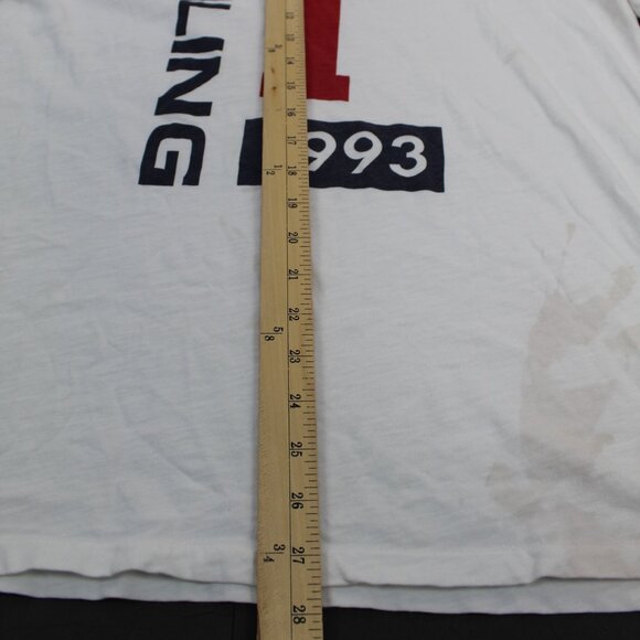Polo Ralph Lauren Sailing 1993 White Tshirt Size Large Stain - Picture 8 of 9